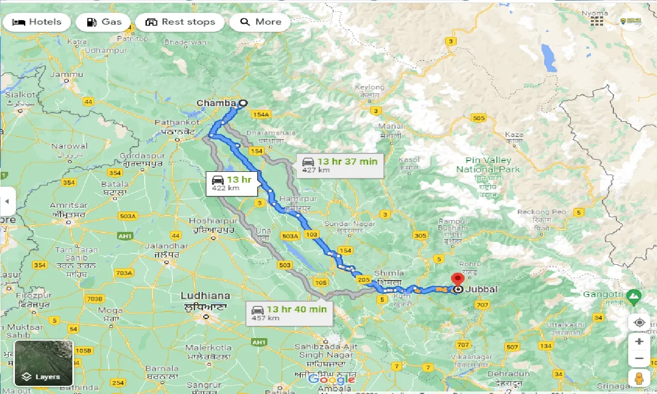 chamba-to-jubbal-one-way