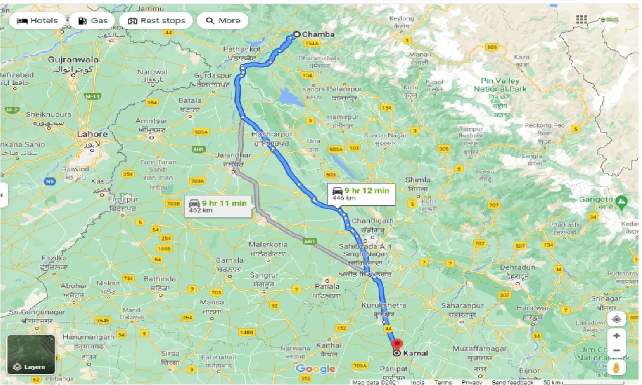 chamba-to-karnal-one-way