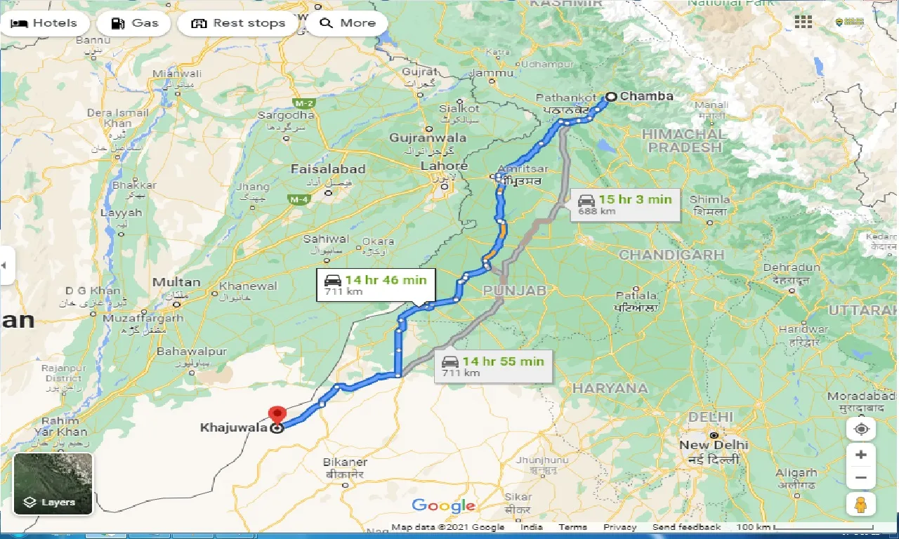 chamba-to-khajuwala-taxi