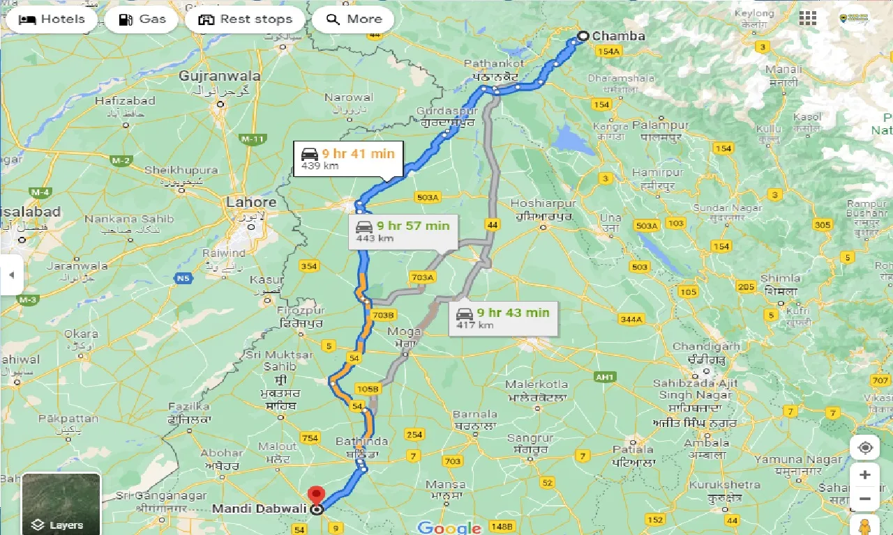 chamba-to-mandi-dabwali-taxi