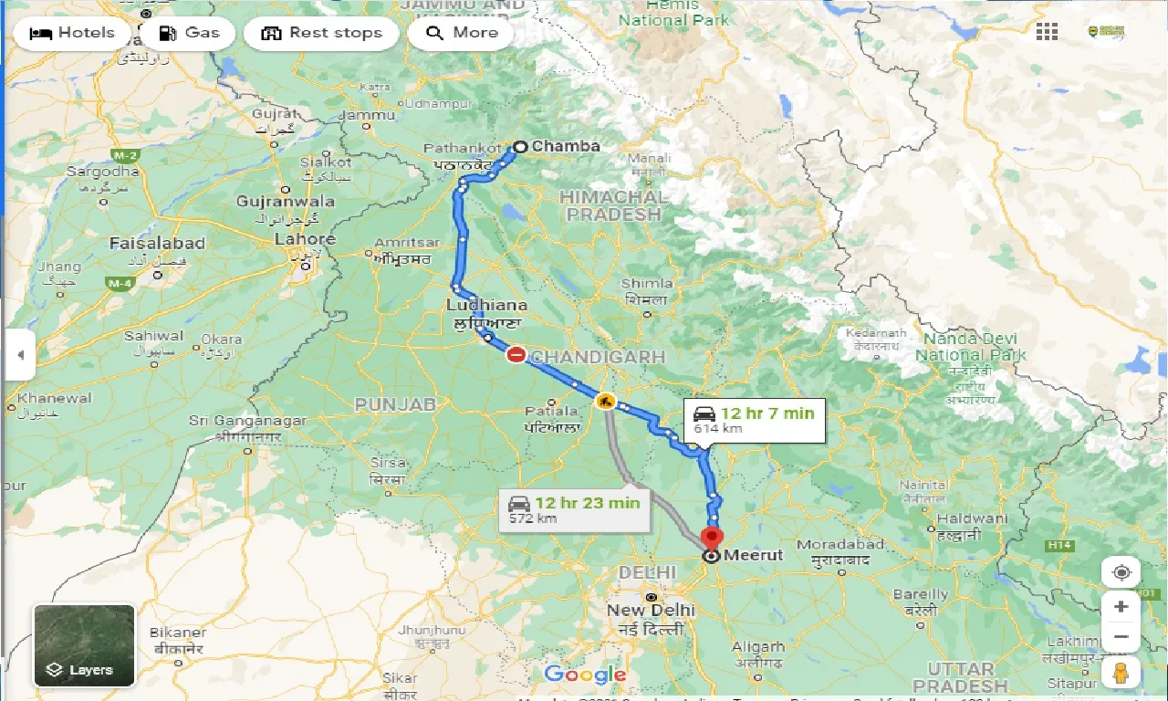 chamba-to-meerut-one-way
