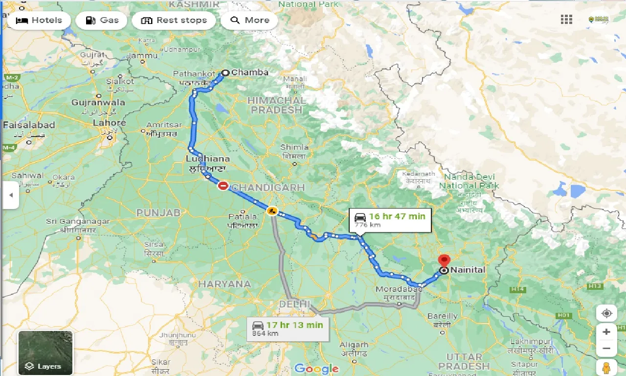 chamba-to-nainital-one-way