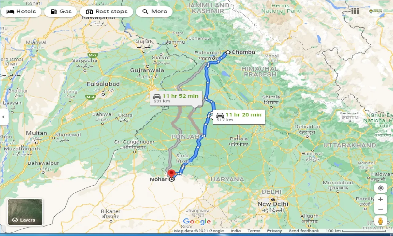 chamba-to-nohar-one-way