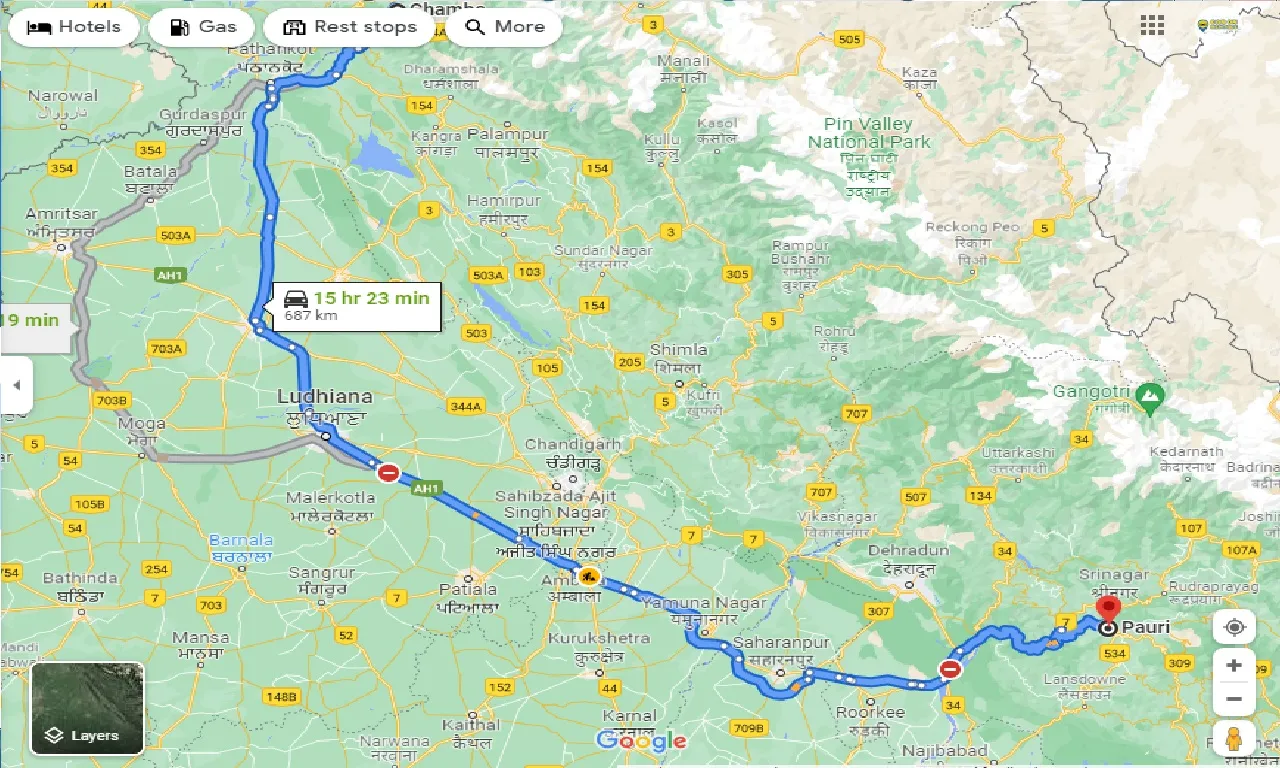chamba-to-pauri-taxi