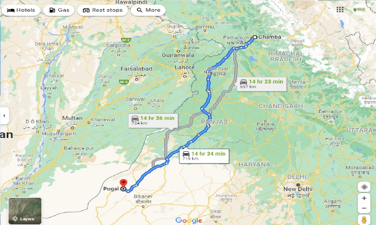 chamba-to-pugal-taxi