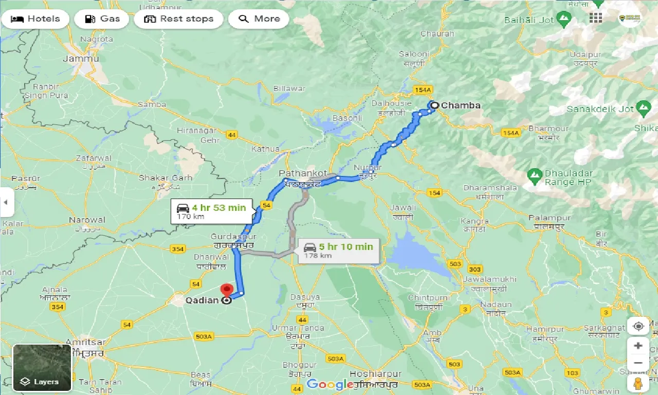 chamba-to-qadian-taxi