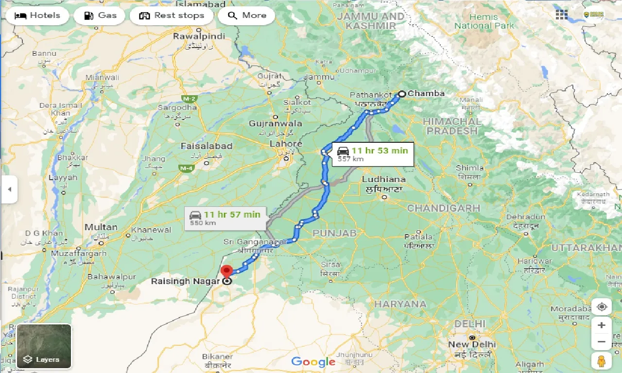 chamba-to-raisingh-nagar-taxi