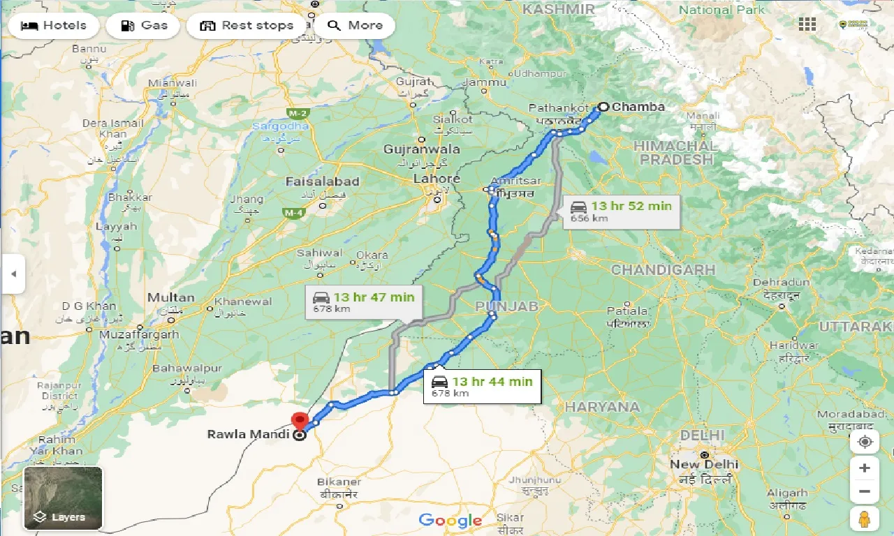 chamba-to-rawla-mandi-taxi