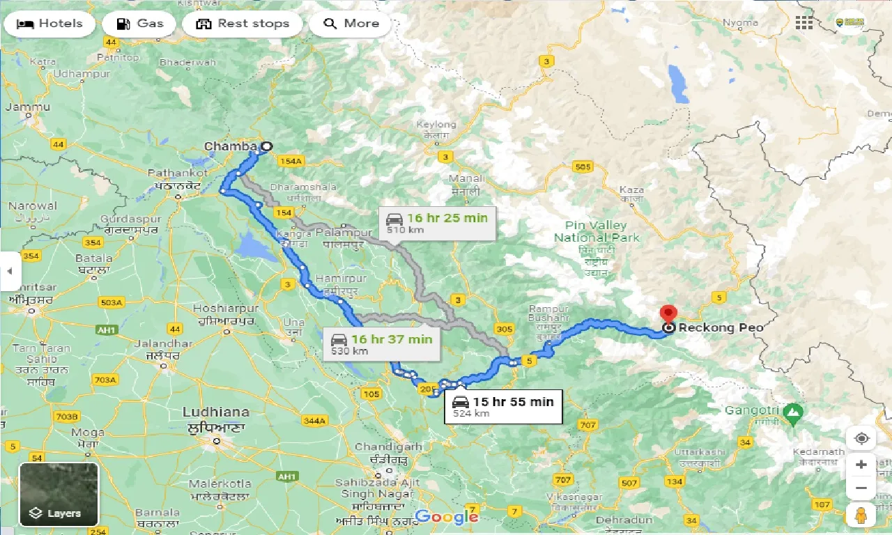 chamba-to-reckong-peo-one-way