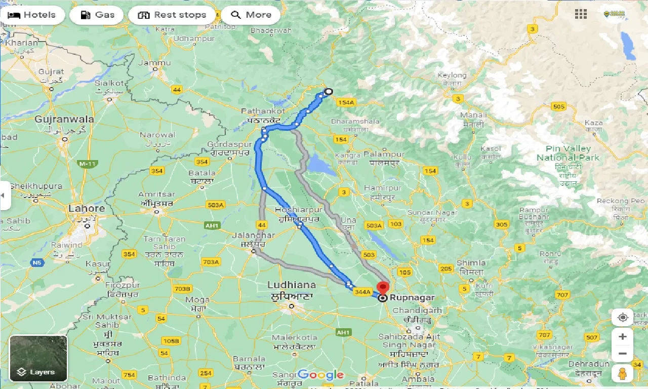 chamba-to-rupnagar-taxi