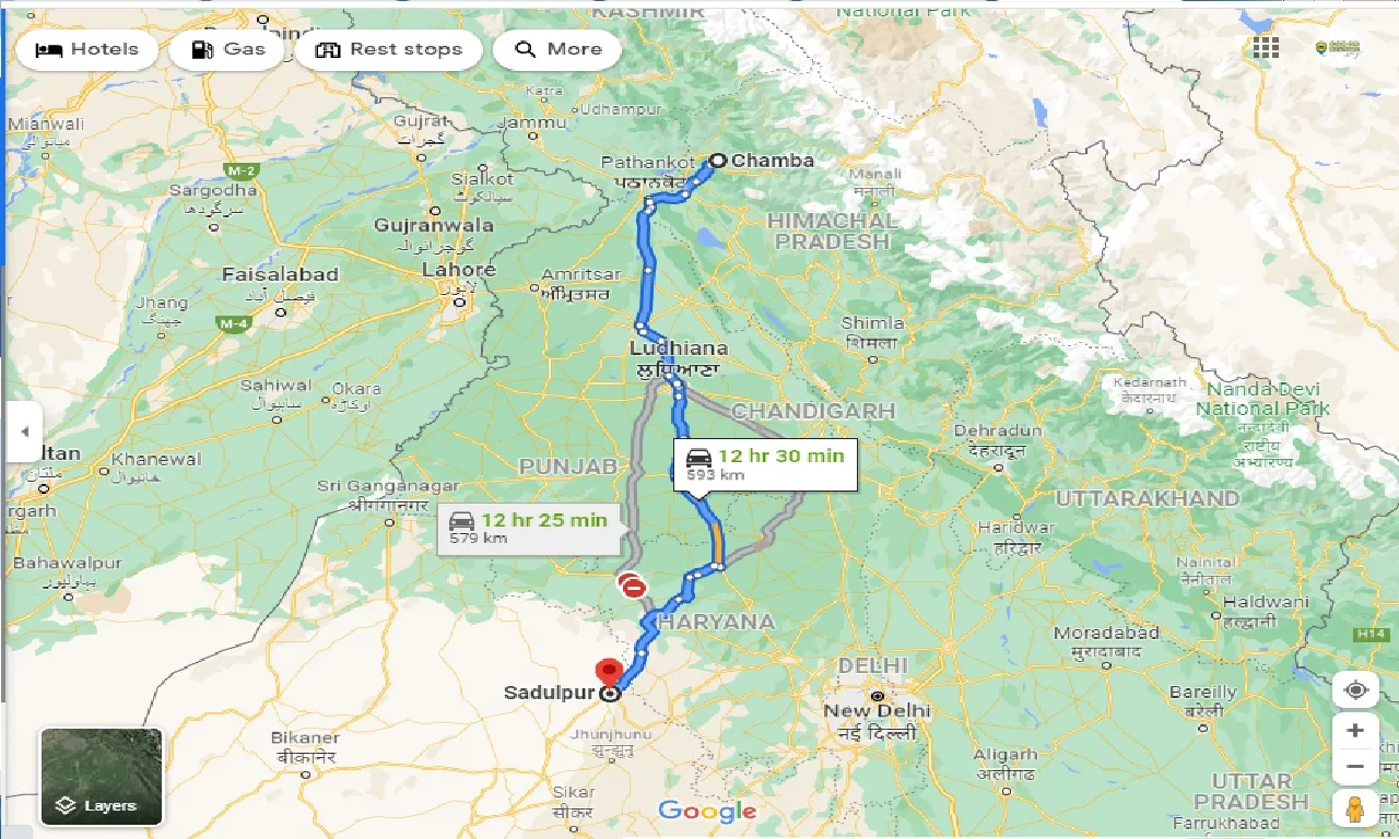 chamba-to-sadulpur-taxi