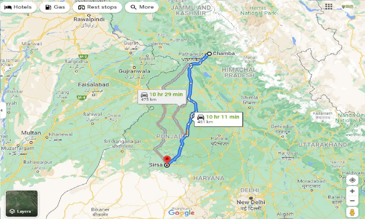 chamba-to-sirsa-one-way