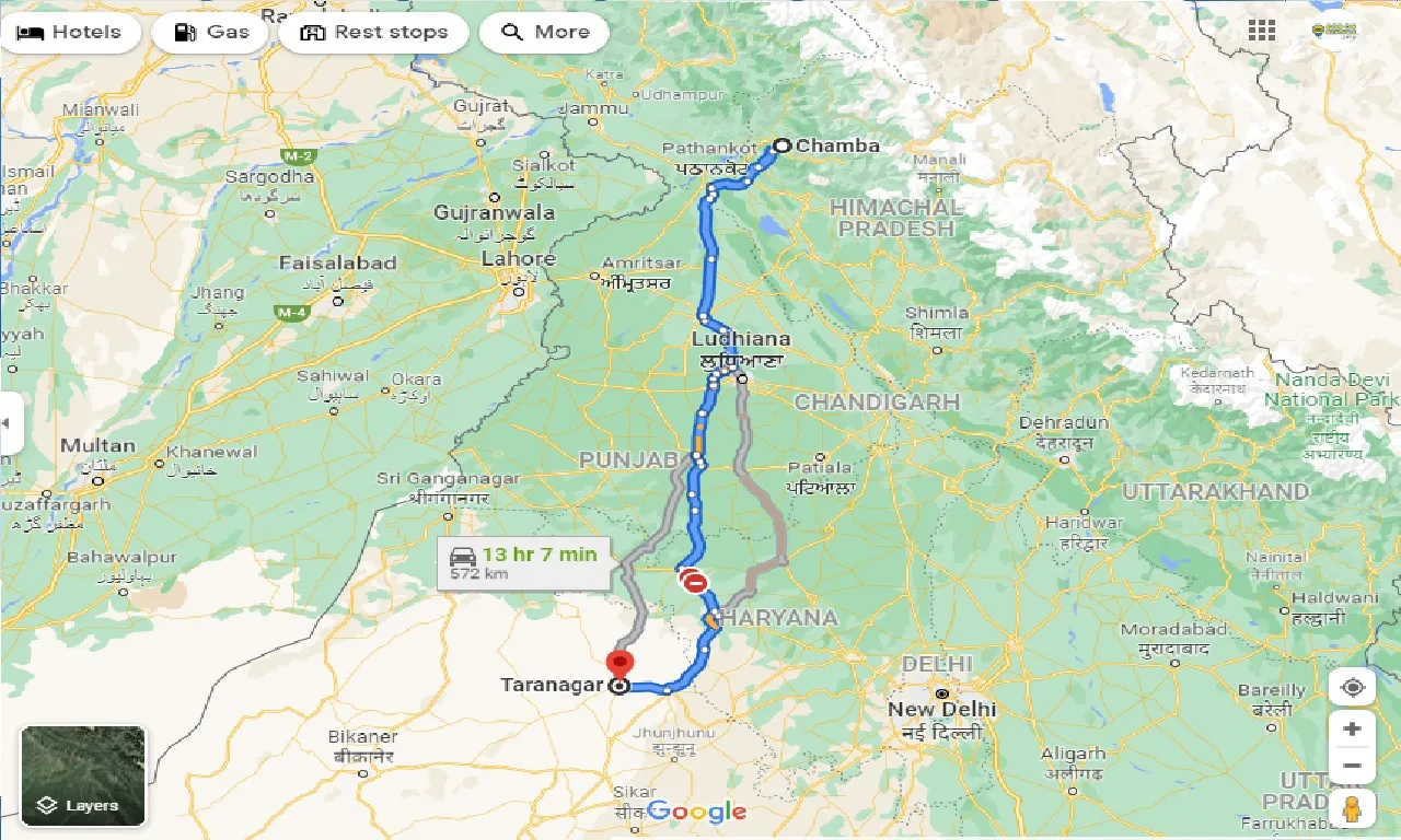 chamba-to-taranagar-one-way