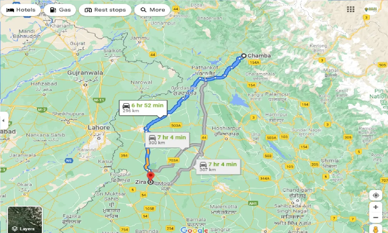 chamba-to-zira-taxi
