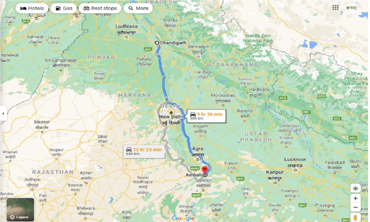 chandigarh-to-ambah-round-trip