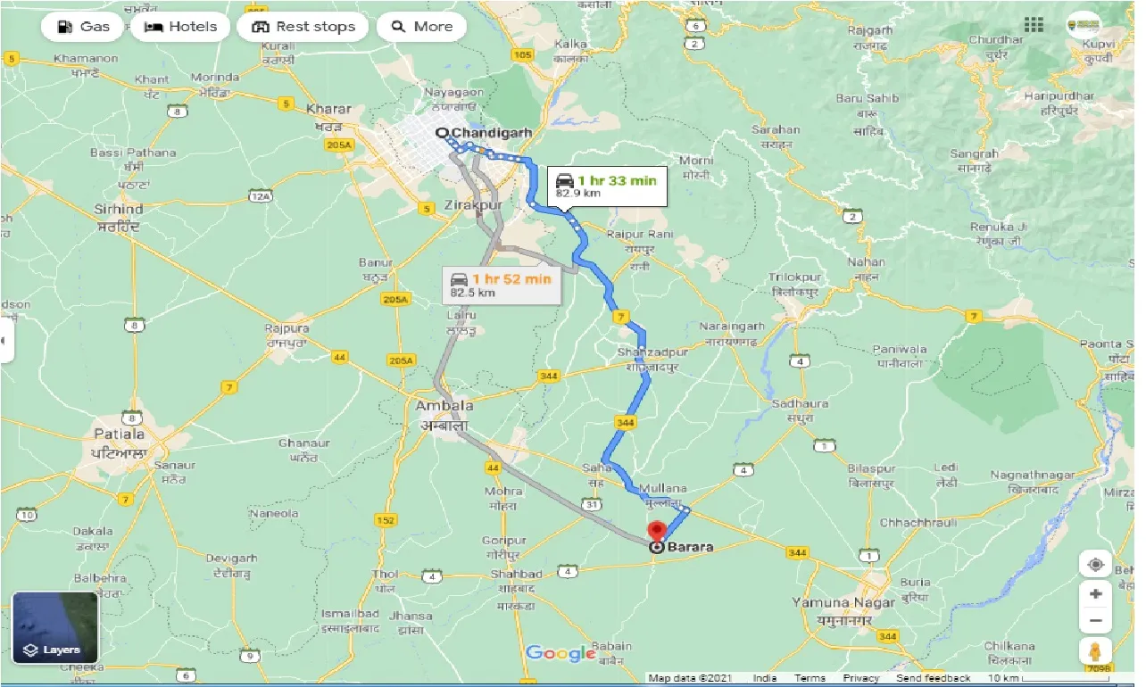 chandigarh-to-barara-round-trip