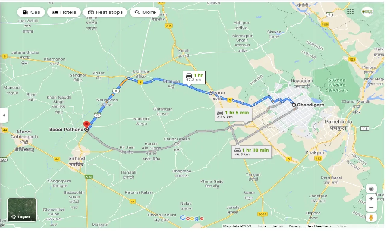 chandigarh-to-bassi-pathana-one-way