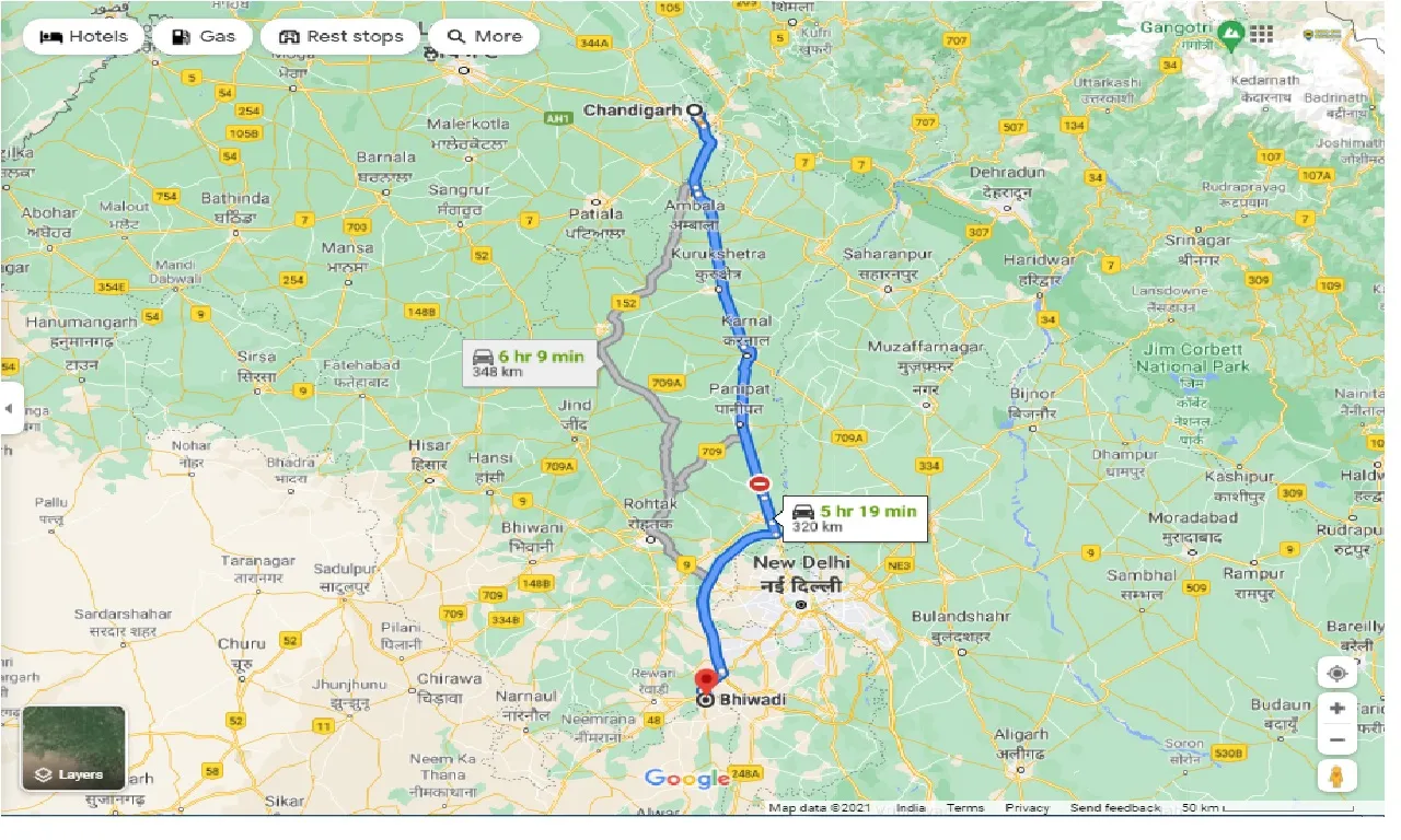 chandigarh-to-bhiwadi-round-trip