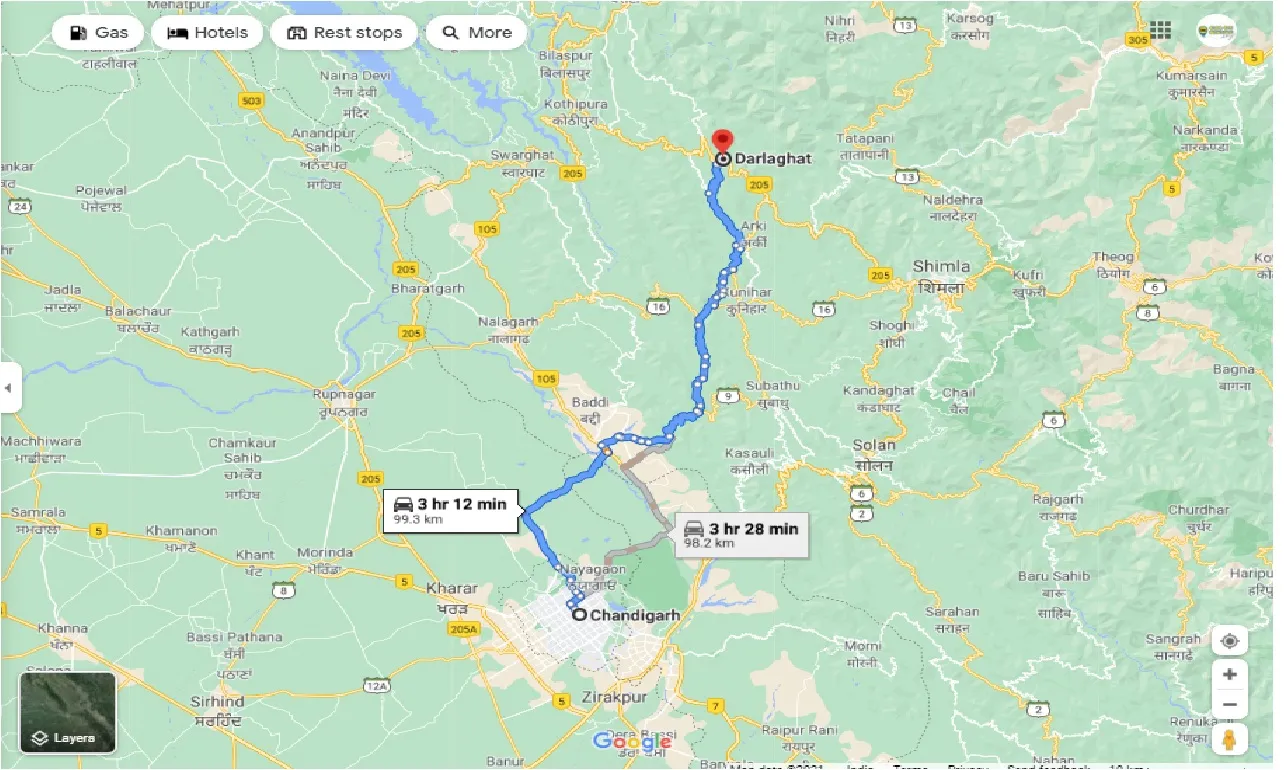 chandigarh-to-darlaghat-one-way