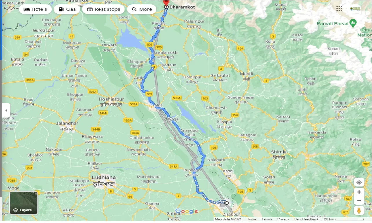 chandigarh-to-dharamkot-one-way