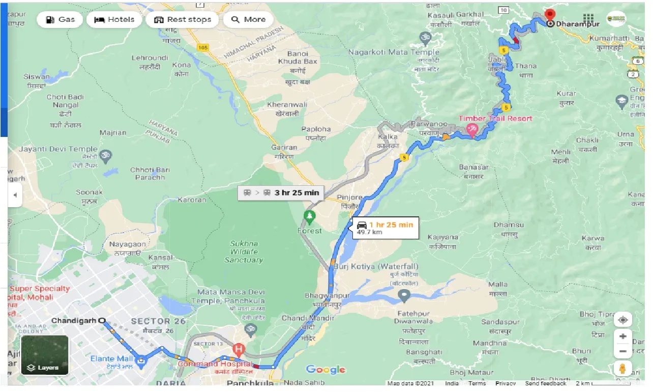 chandigarh-to-dharmpur-one-way