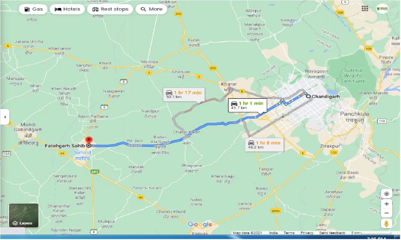 chandigarh-to-fatehgarh-sahib-one-way