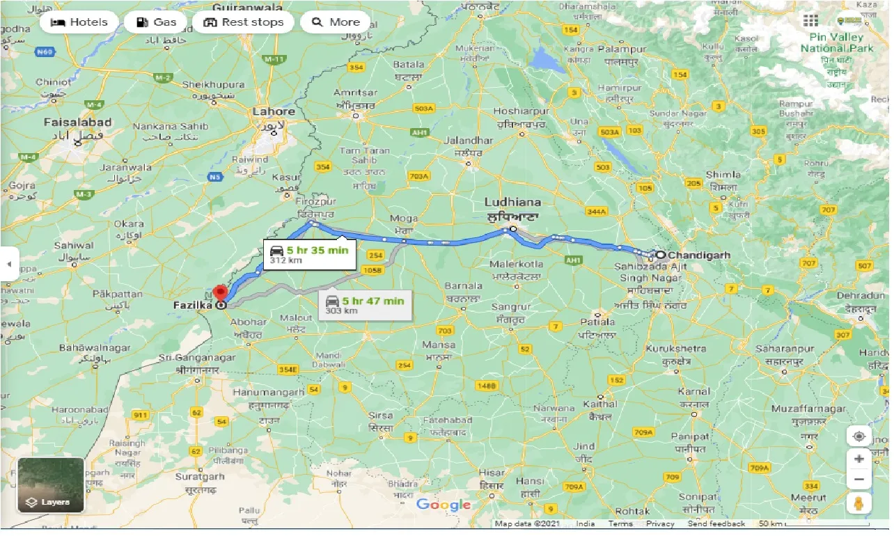 chandigarh-to-fazilka-round-trip