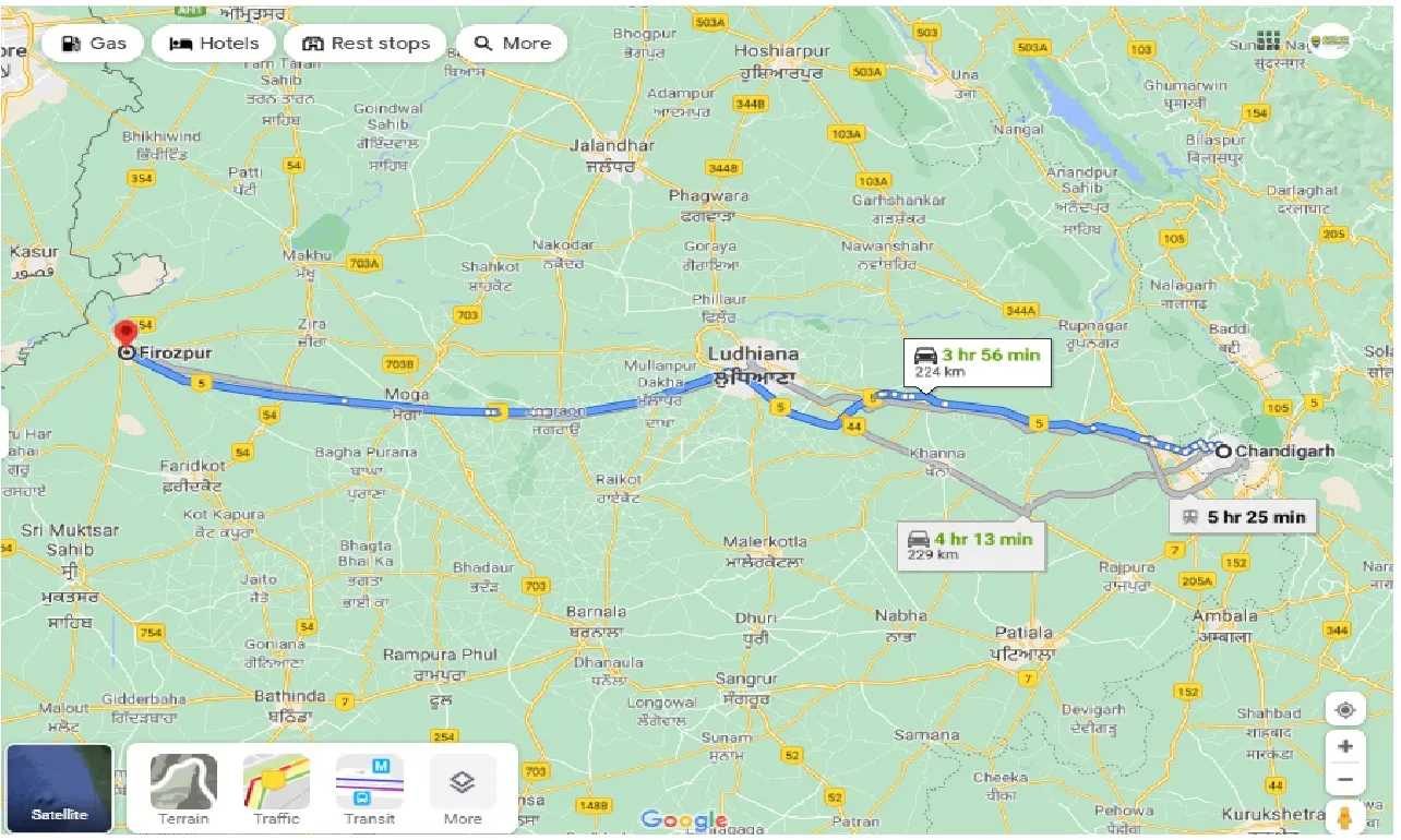chandigarh-to-ferozpur-round-trip