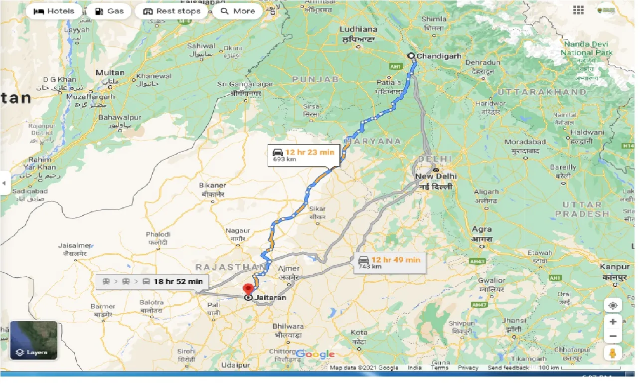 chandigarh-to-jaitaran-one-way