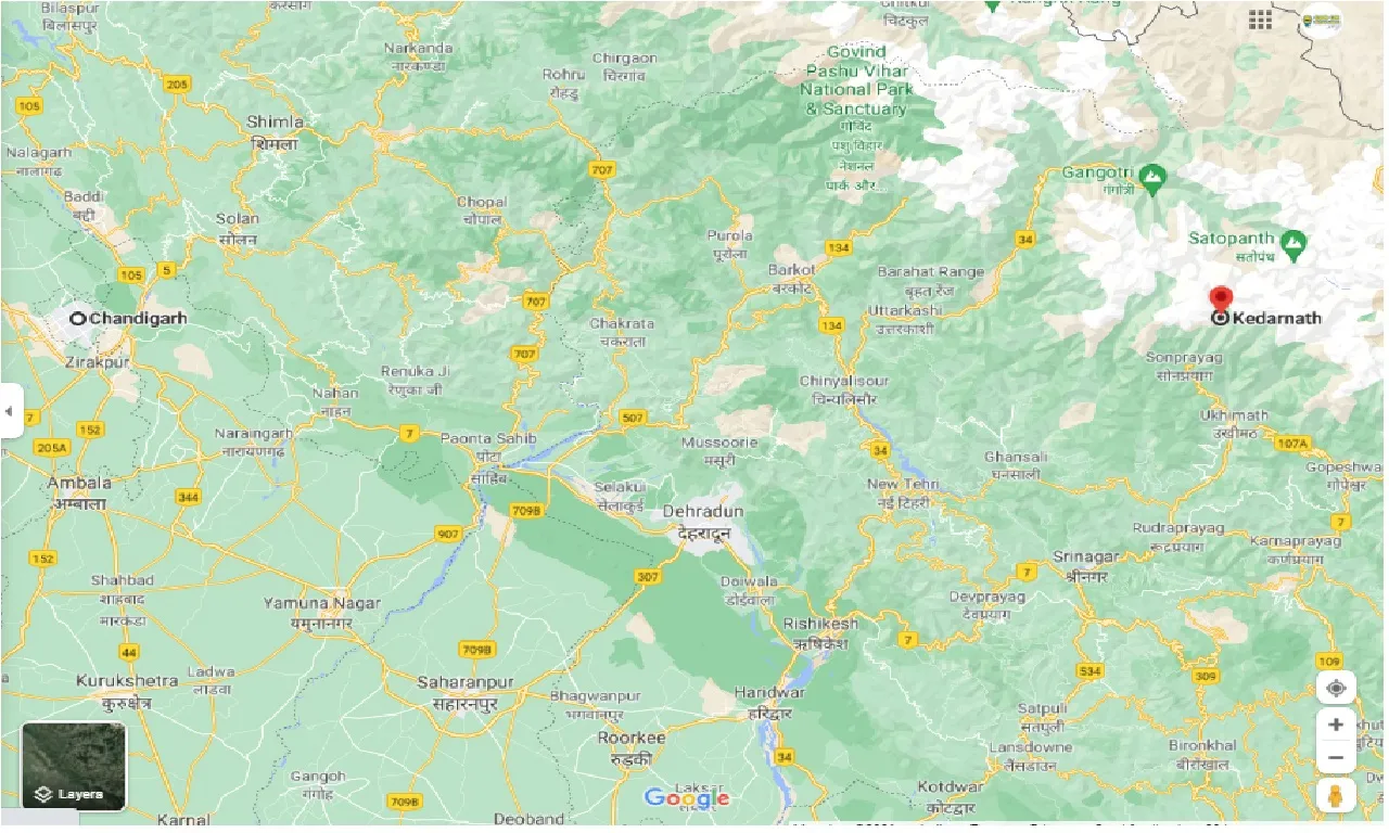 chandigarh-to-kedarnath-round-trip