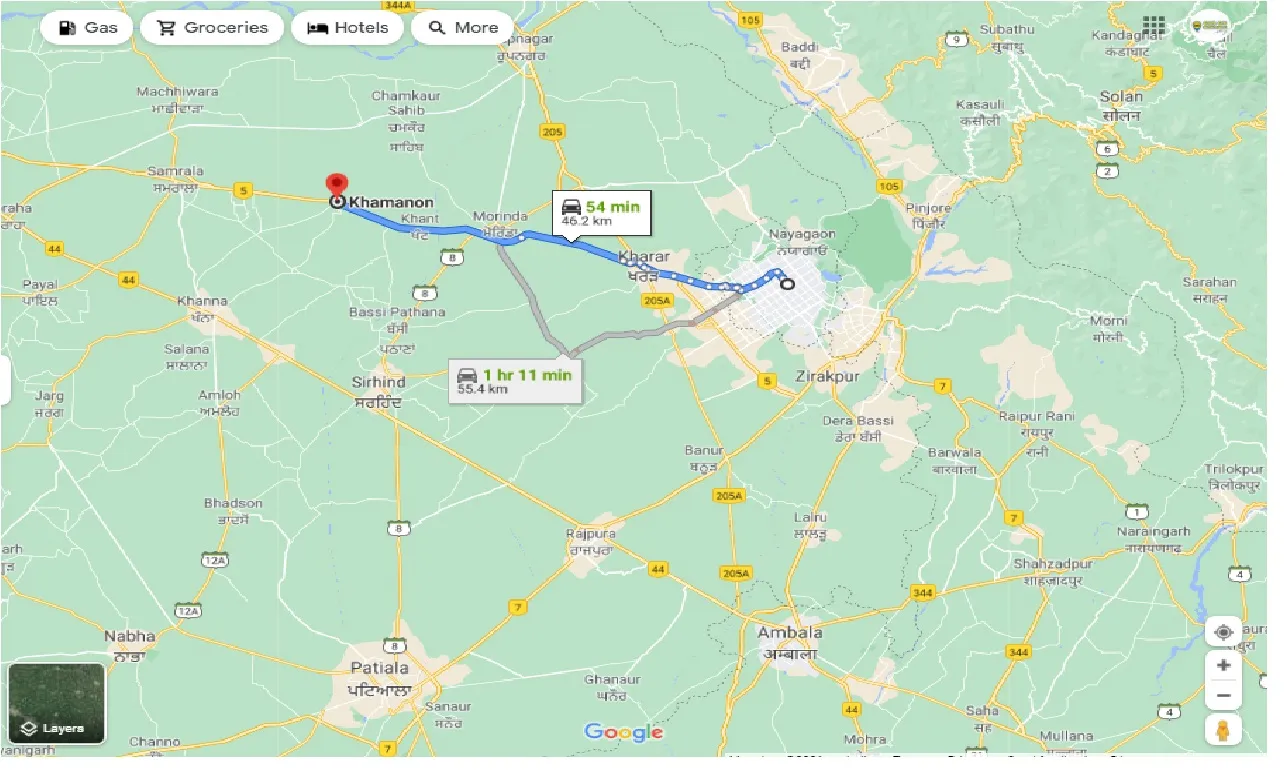 chandigarh-to-khamanon-one-way