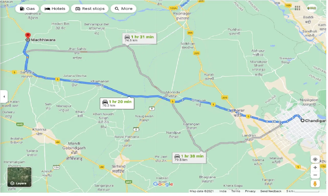 chandigarh-to-machhiwara-one-way