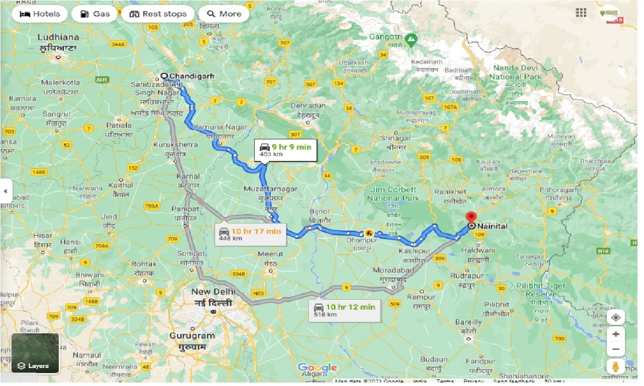 chandigarh-to-nainital-one-way