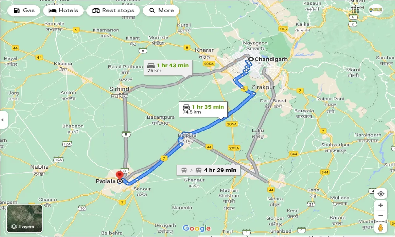 chandigarh-to-patiala-round-trip