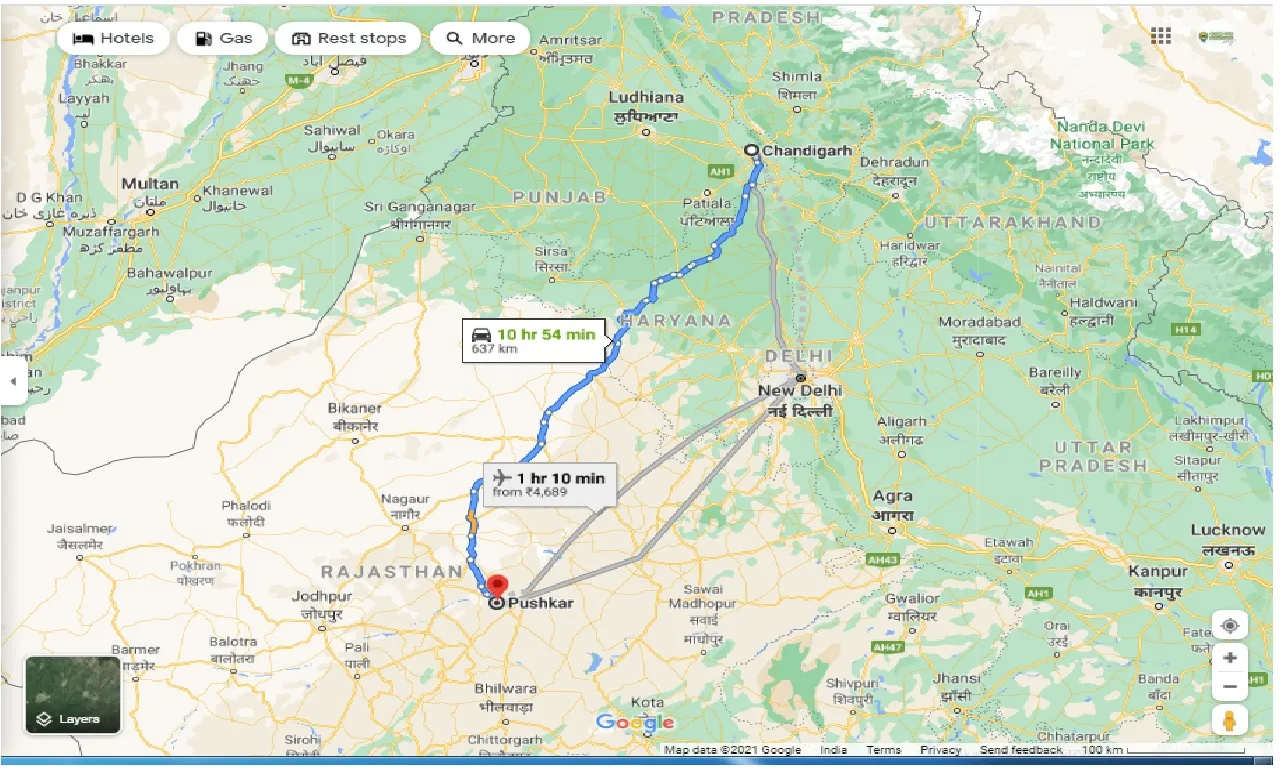 chandigarh-to-pushkar-one-way