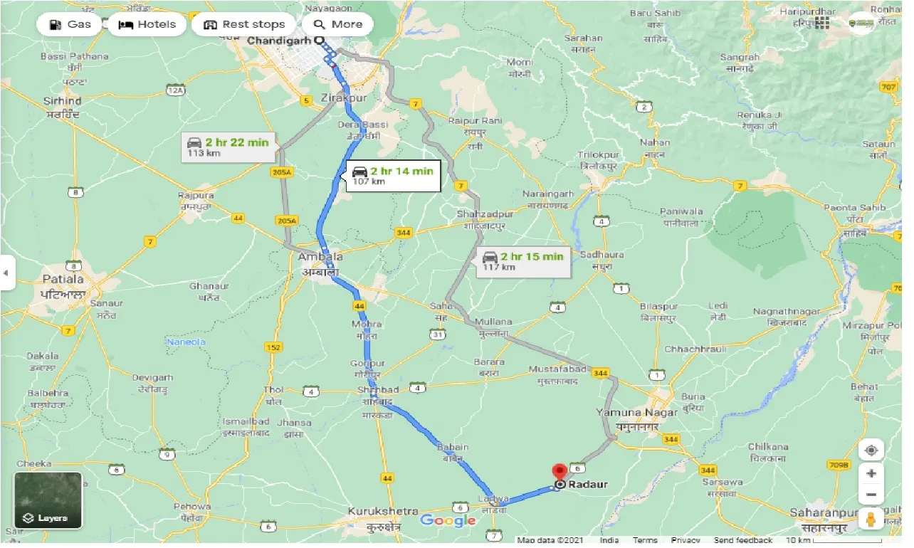 chandigarh-to-radaur-one-way