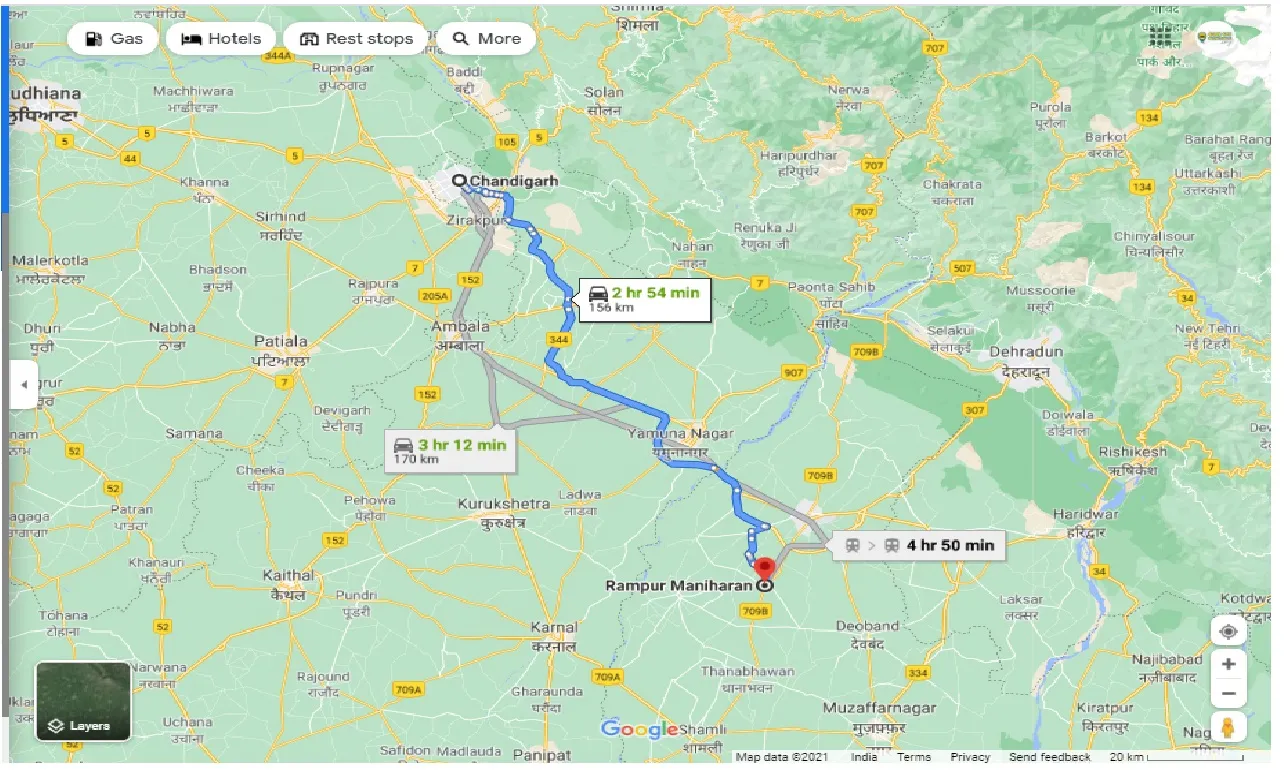 chandigarh-to-rampur-maniharan-round-trip