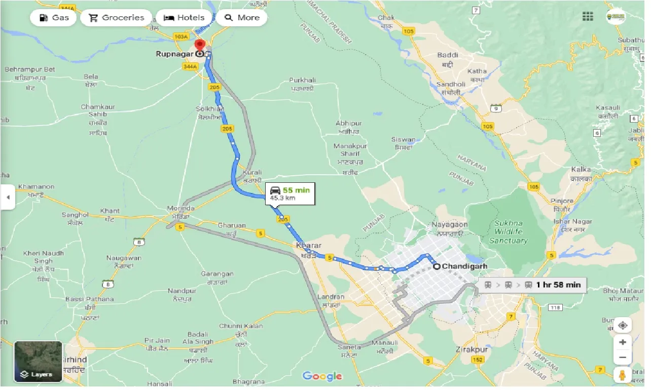 chandigarh-to-rupnagar-one-way