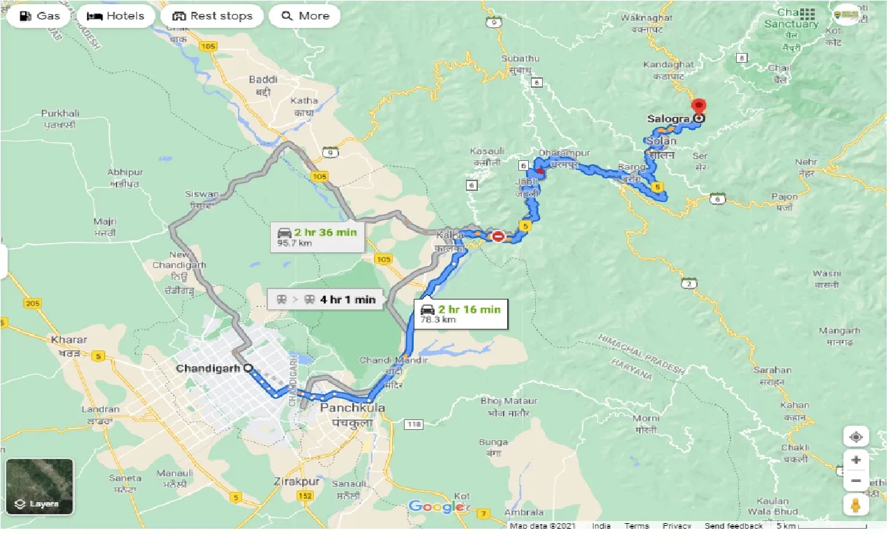 chandigarh-to-salogra-round-trip