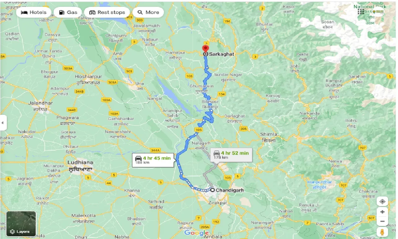 chandigarh-to-sarkaghat-round-trip