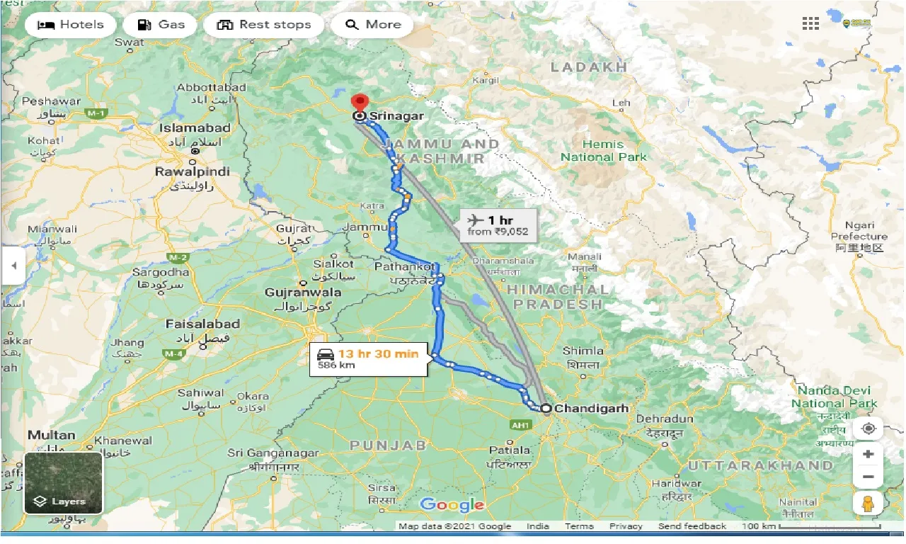 chandigarh-to-srinagar-outstation