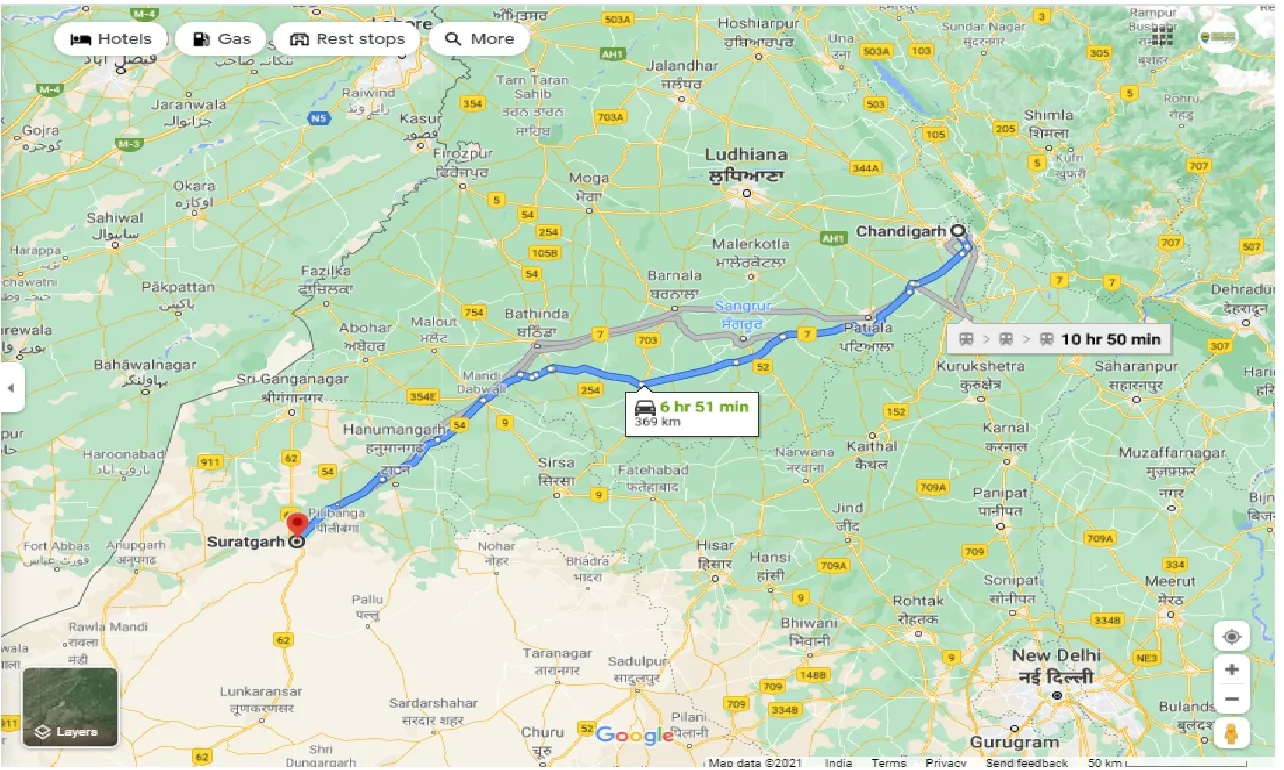 chandigarh-to-suratgarh-round-trip