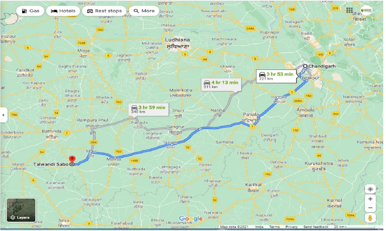 chandigarh-to-talwandi-sabo-one-way