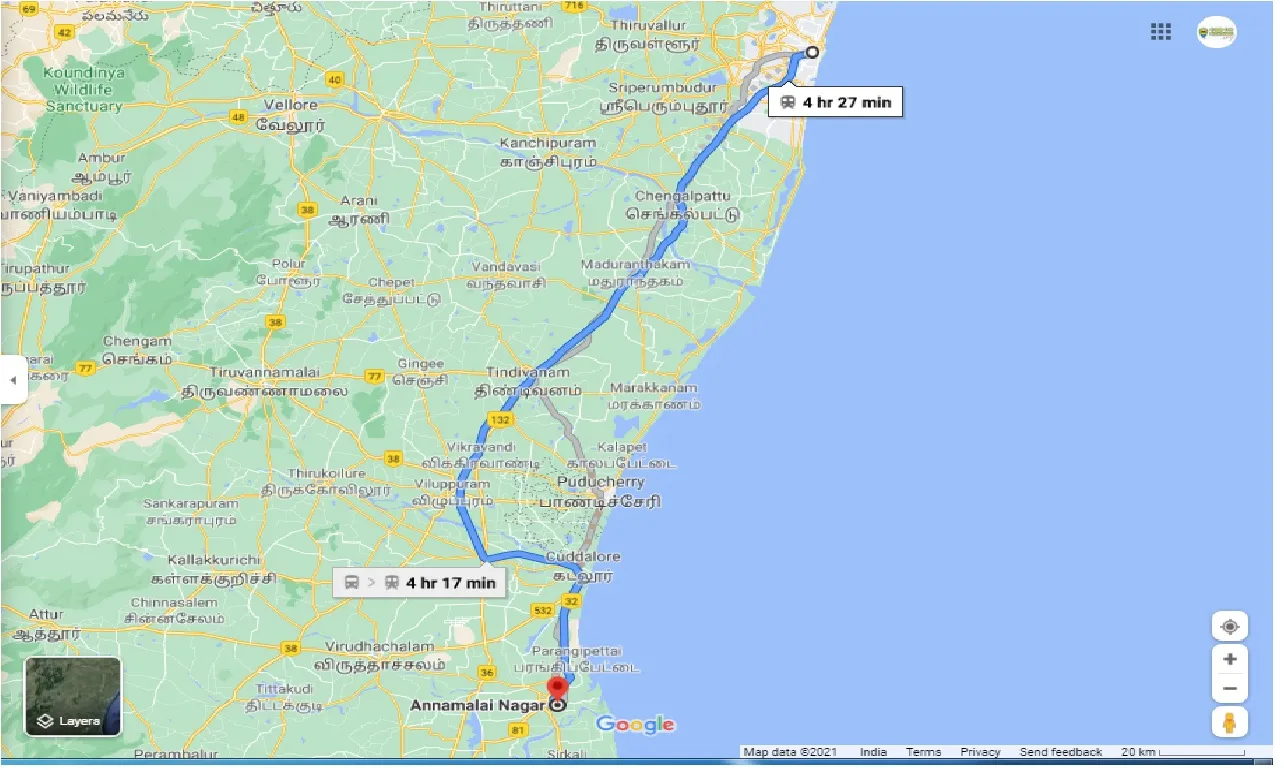 chennai-to-annamalai-nagar-one-way