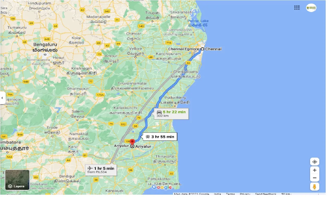 chennai-to-ariyalur-one-way