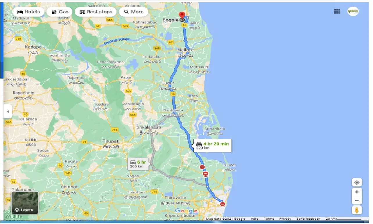 chennai-to-bogole-one-way