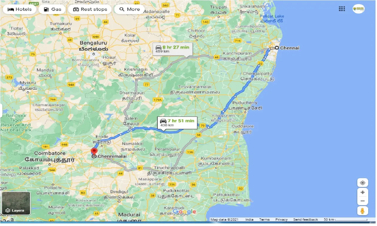 chennai-to-chennimalai-one-way