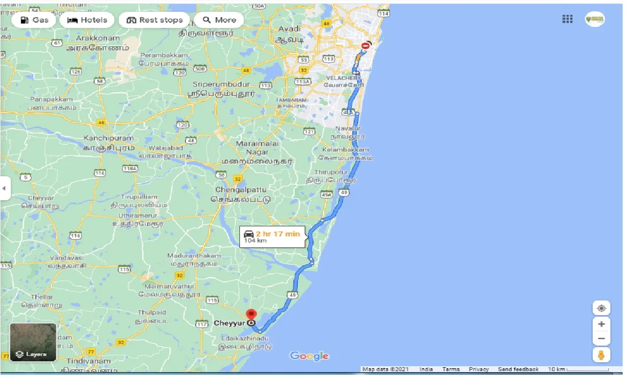 chennai-to-cheyyur-one-way