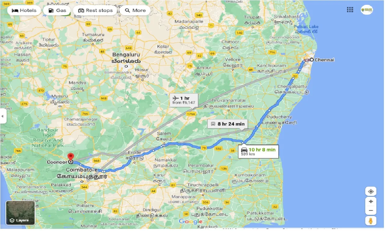 chennai-to-coonoor-round-trip