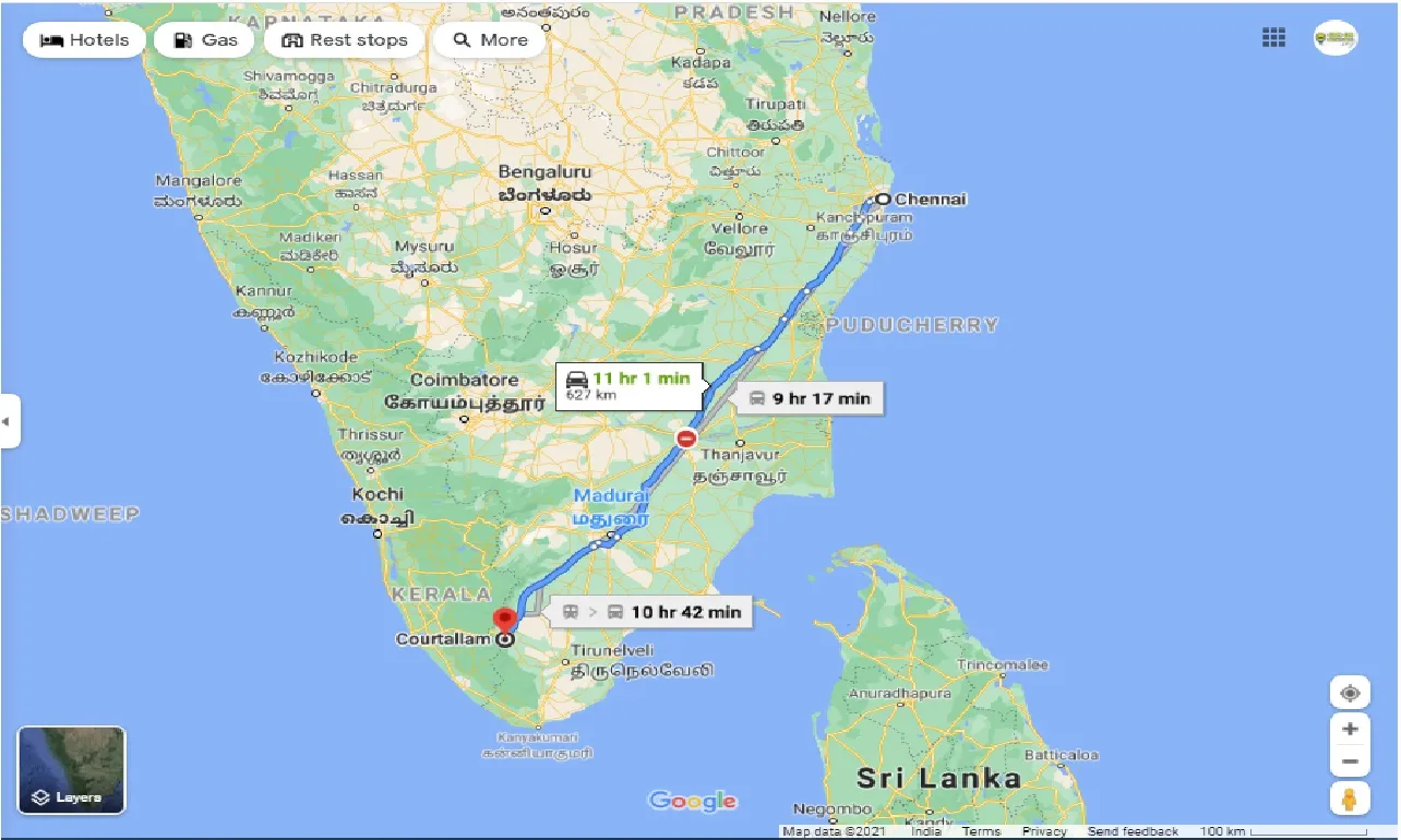 chennai-to-courtallam-round-trip